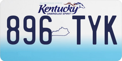 KY license plate 896TYK