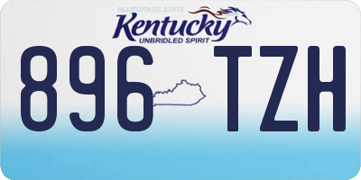 KY license plate 896TZH