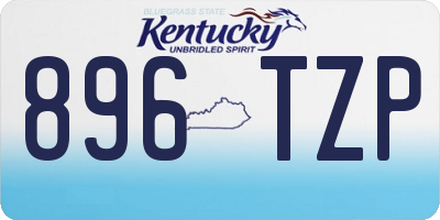 KY license plate 896TZP
