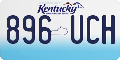 KY license plate 896UCH
