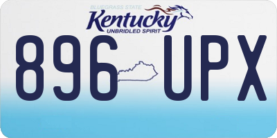 KY license plate 896UPX