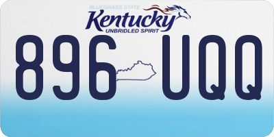 KY license plate 896UQQ