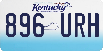 KY license plate 896URH