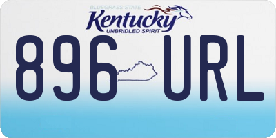 KY license plate 896URL
