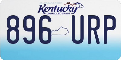 KY license plate 896URP