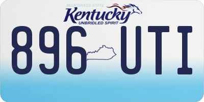 KY license plate 896UTI