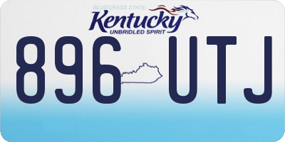 KY license plate 896UTJ