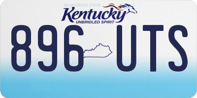 KY license plate 896UTS