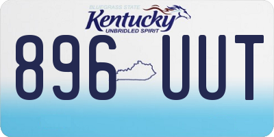 KY license plate 896UUT