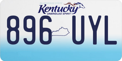 KY license plate 896UYL