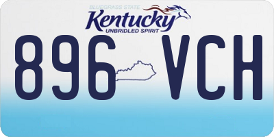 KY license plate 896VCH