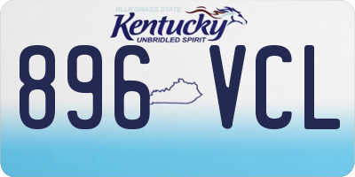 KY license plate 896VCL