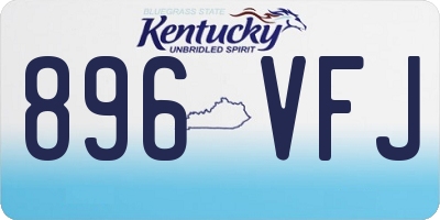 KY license plate 896VFJ