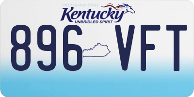 KY license plate 896VFT