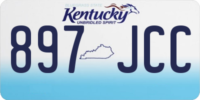 KY license plate 897JCC