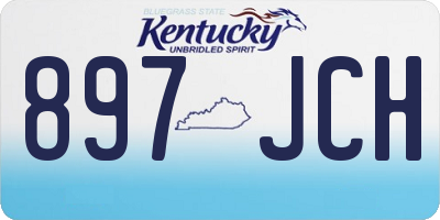 KY license plate 897JCH