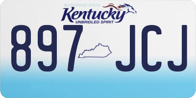 KY license plate 897JCJ