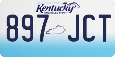 KY license plate 897JCT