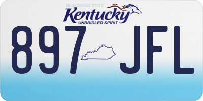 KY license plate 897JFL