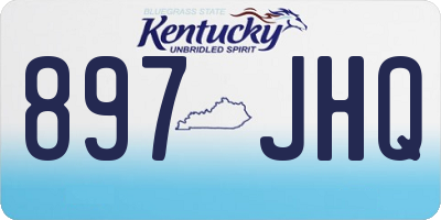 KY license plate 897JHQ