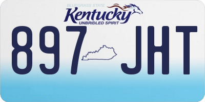 KY license plate 897JHT