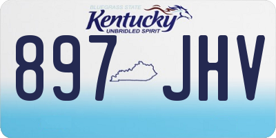 KY license plate 897JHV