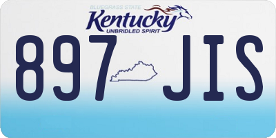 KY license plate 897JIS