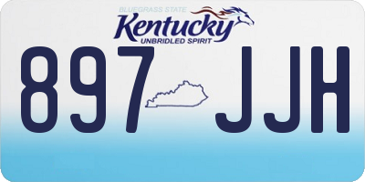 KY license plate 897JJH