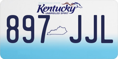 KY license plate 897JJL