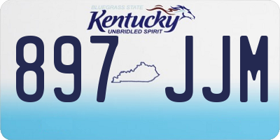 KY license plate 897JJM