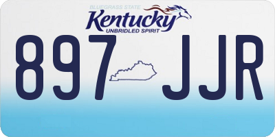 KY license plate 897JJR