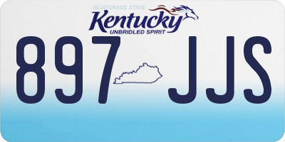 KY license plate 897JJS
