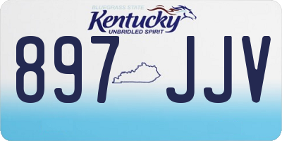 KY license plate 897JJV