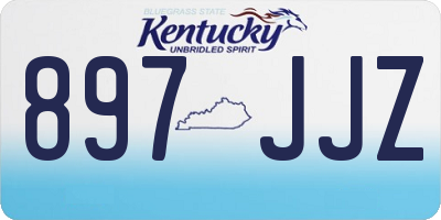 KY license plate 897JJZ