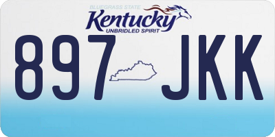 KY license plate 897JKK