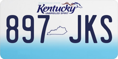 KY license plate 897JKS