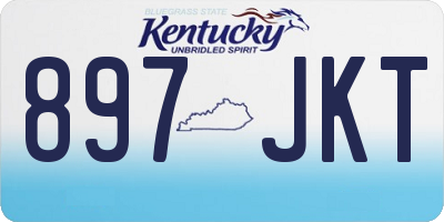 KY license plate 897JKT