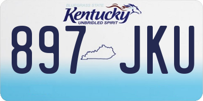KY license plate 897JKU