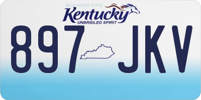KY license plate 897JKV