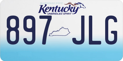 KY license plate 897JLG