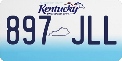 KY license plate 897JLL