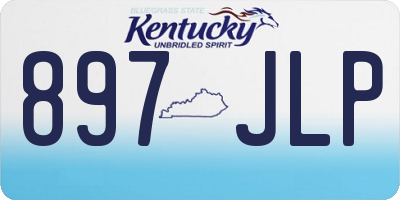 KY license plate 897JLP