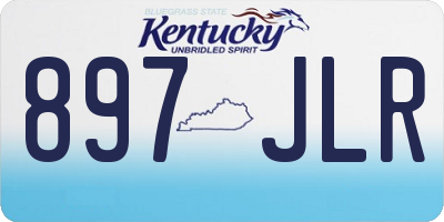 KY license plate 897JLR