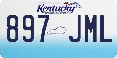 KY license plate 897JML