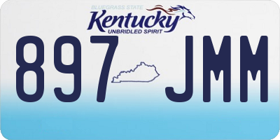 KY license plate 897JMM