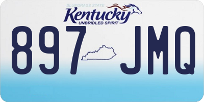 KY license plate 897JMQ