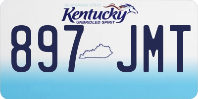KY license plate 897JMT