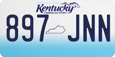 KY license plate 897JNN