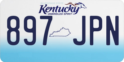 KY license plate 897JPN