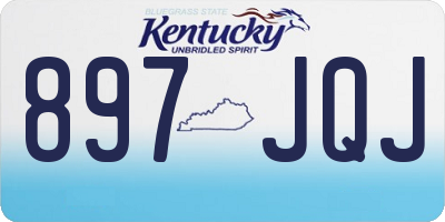 KY license plate 897JQJ